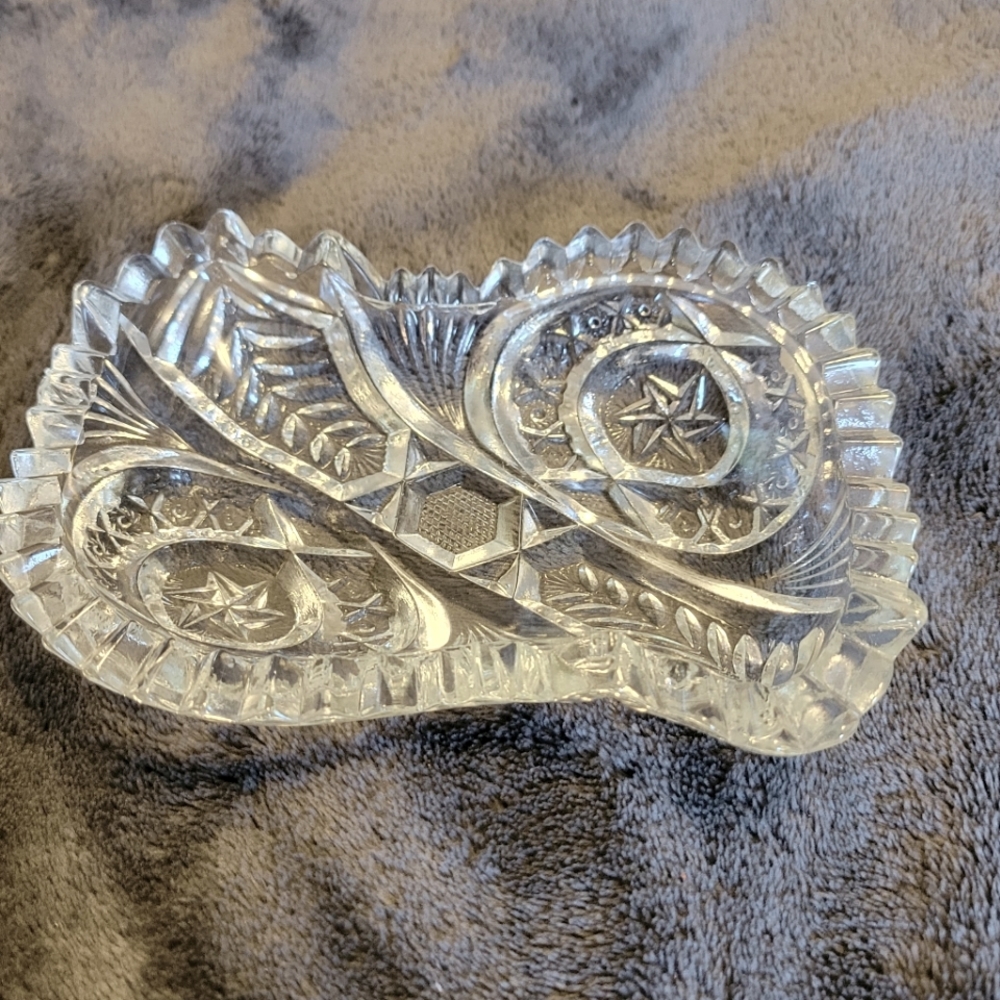Glass candy dish